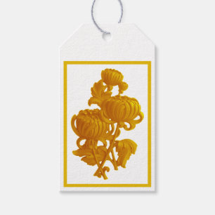 Yellow Chrysanthemum Geschenkanhänger
