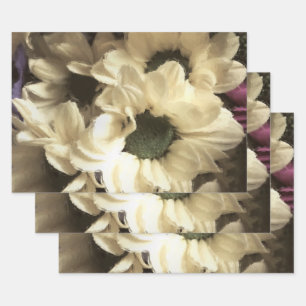YELLOW CHRYSANTHEMUM GESCHENKPAPIER SET