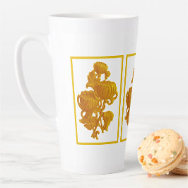 Yellow Chrysanthemum Mother Day Milchtasse