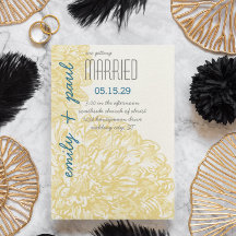 Yellow Chrysanthumum Wedding