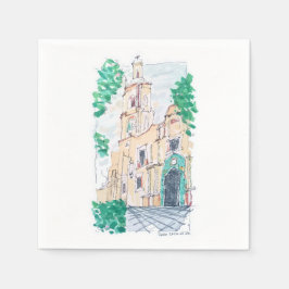 Yellow Church Serviette