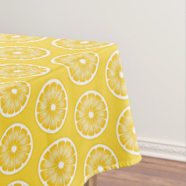 Yellow Citrus Lemon Slice Pop Art Tischdecke