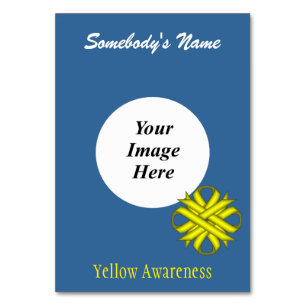 Yellow Clover Ribbon Template von Kenneth Yoncich Tischnummer