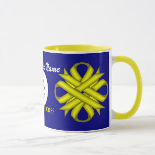 Yellow Clover Ribbon Tmpl von Kenneth Yoncich Tasse