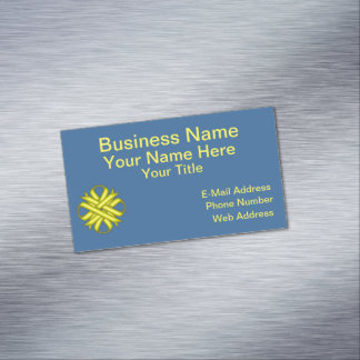 Yellow Clover Ribbon von Kenneth Yoncich Magnetische Visitenkarte