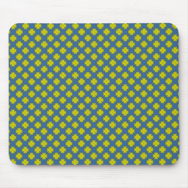 Yellow Clover Ribbon von Kenneth Yoncich Mousepad (Vorne)