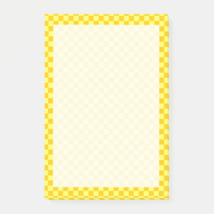 Yellow Combination Checkerboard von ShirleyTaylor Post-it Klebezettel