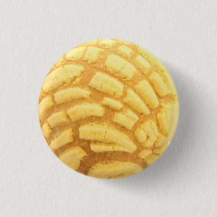 Yellow Concha Pan De Huevo Mexikanisches Brot Button