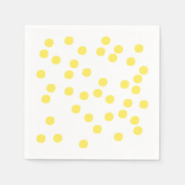 Yellow Confetti / Punkte Serviette