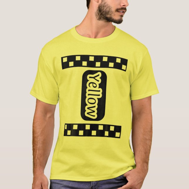 Yellow Crayon Halloween Crayon Costume Couple T-Shirt (Vorderseite)
