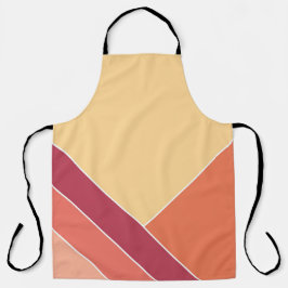 Yellow Creamsicle Citrus Eleganter Sommer Schürze