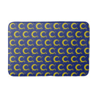 Yellow Crescent Moon Blue Night Sky Star Astronomi