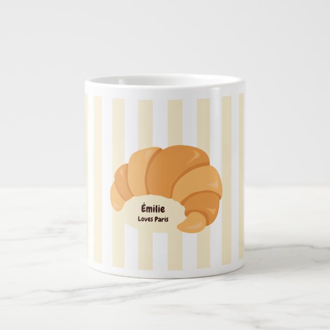 Yellow Croissant Jumbo-Tasse (Vorderseite)