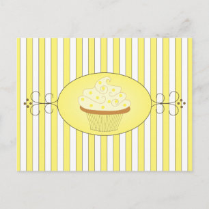 Yellow Cupcake Postkarte