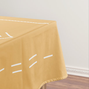 Yellow Custom Modern Boho Geometric Pattern Tischdecke