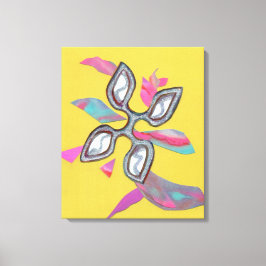 "Yellow Cutting Edge" Fine Art Canvas Print Leinwanddruck