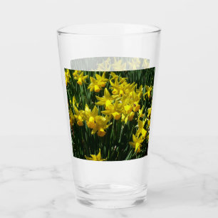 Yellow Daffodien I Cheery Spring Blumen Glas