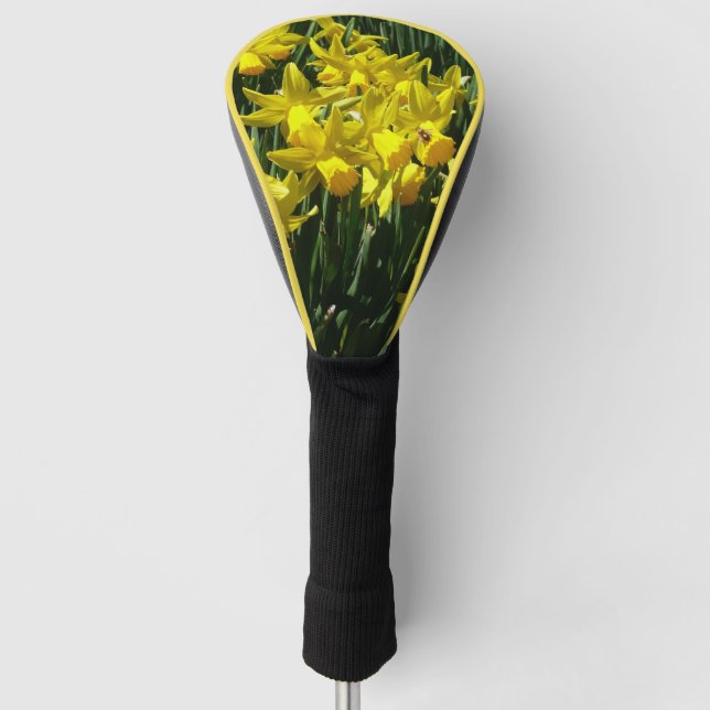 Yellow Daffodien I Cheery Spring Blumen Golf Headcover (Vorderseite)