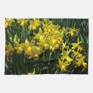 Yellow Daffodien I Cheery Spring Blumen Handtuch