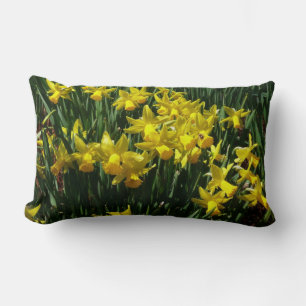 Yellow Daffodien I Cheery Spring Blumen Lendenkissen