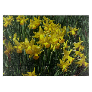 Yellow Daffodien I Cheery Spring Blumen Schneidebrett