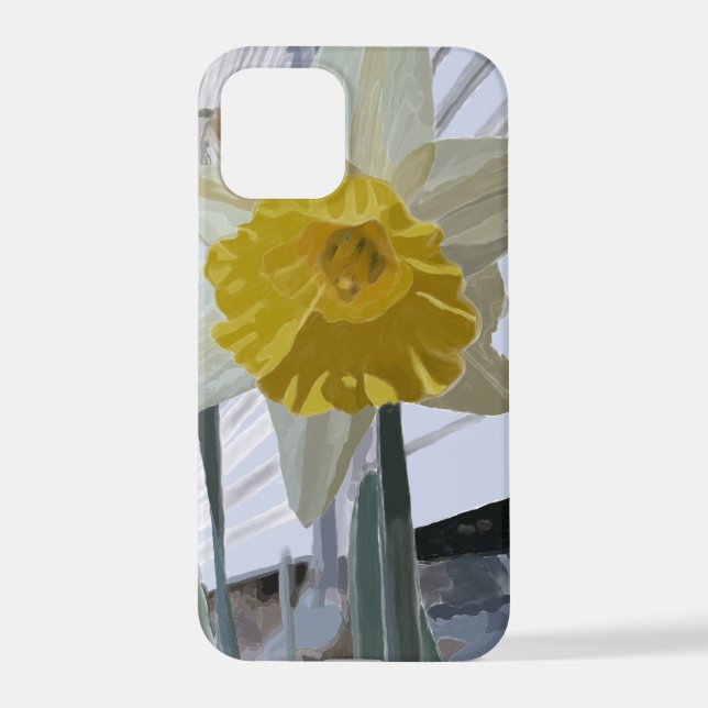 Yellow Daffodil Art Iphone 12/12 Pro Case iPhone Hülle (Rückseite)