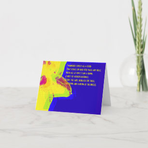 Yellow Daffodil; William Wordsworth Gedicht Note C Karte