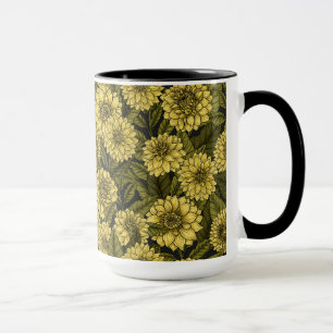 Yellow Dahlia Garden Tasse