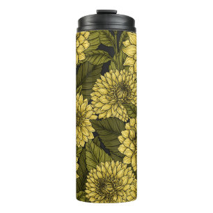 Yellow Dahlia Garden Thermosbecher