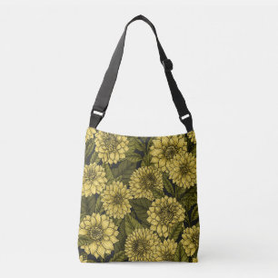 Yellow Dahlia Garden Tragetaschen Mit Langen Trägern