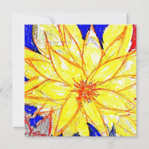 Yellow Dahlia Karte
