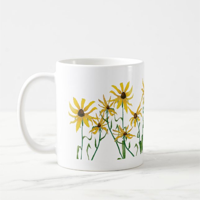 Yellow Daisies Kaffeetasse (Links)