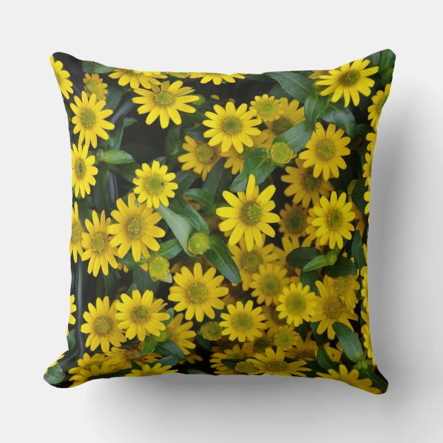 Yellow Daisies Kissen (Vorderseite)