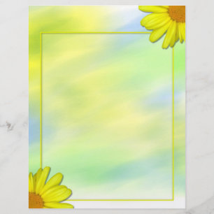 Yellow Daisies Letterhead