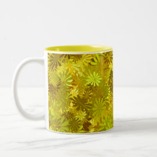 Yellow Daisies Zweifarbige Tasse