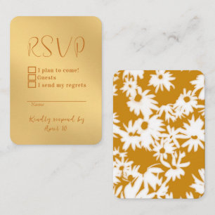 Yellow Daisis Response Card Begleitkarte