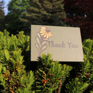 Yellow Daisy Art Garening Blume Karte