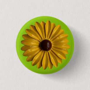 Yellow Daisy Blume - Bouquet Spring Summer Garden Button