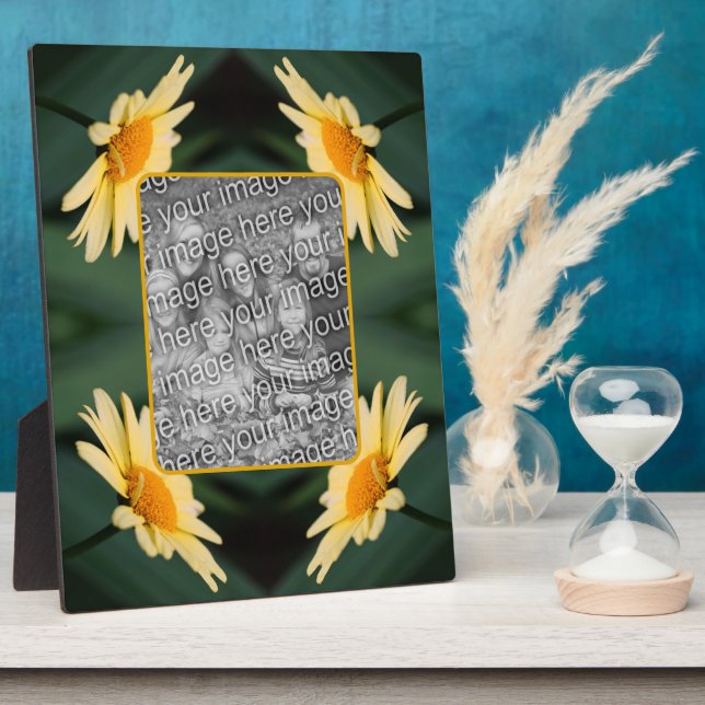 Yellow Daisy Blume Fügen Sie Ihr eigenes Foto hinz Fotoplatte (Seite)