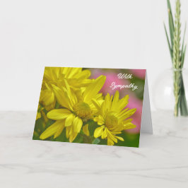 Yellow Daisy Blume Garden Sympathy Card Karte