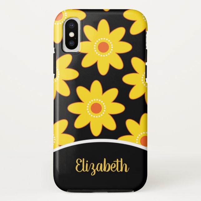 Yellow Daisy Blume Handy Case (Rückseite)