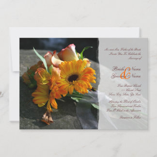 Yellow Daisy Blume Hochzeit Einladung