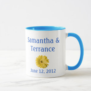 Yellow Daisy Blume individuell einstellbar Tasse