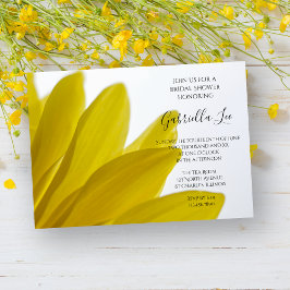 Yellow Daisy Blume Petals Brautparty Einladung