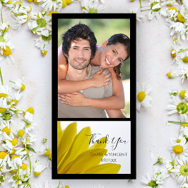 Yellow Daisy Blume Petals Wedding Danke