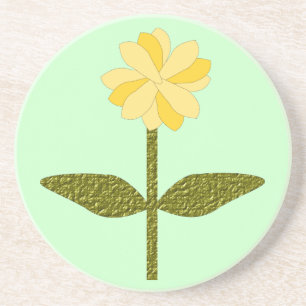 Yellow Daisy Blume Untersetzer