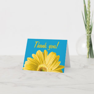 Yellow Daisy Blume Vielen Dank oder Gewohnheit Dankeskarte