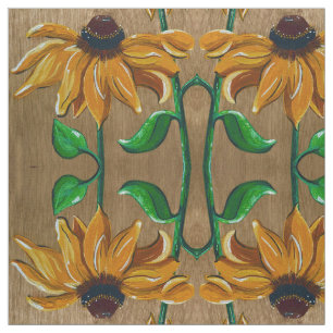 Yellow Daisy Fabric Stoff