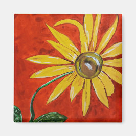 Yellow Daisy Magnet