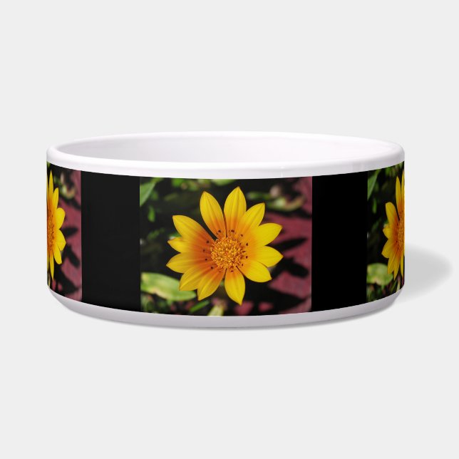 Yellow Daisy Pet Bowl Napf (Vorderseite)